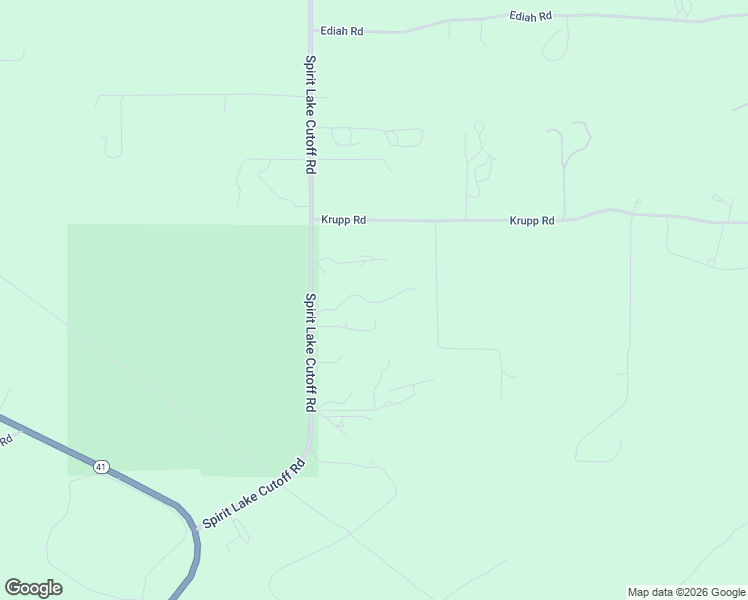 map of restaurants, bars, coffee shops, grocery stores, and more near 551 Spirit Lake Cut in Spirit Lake