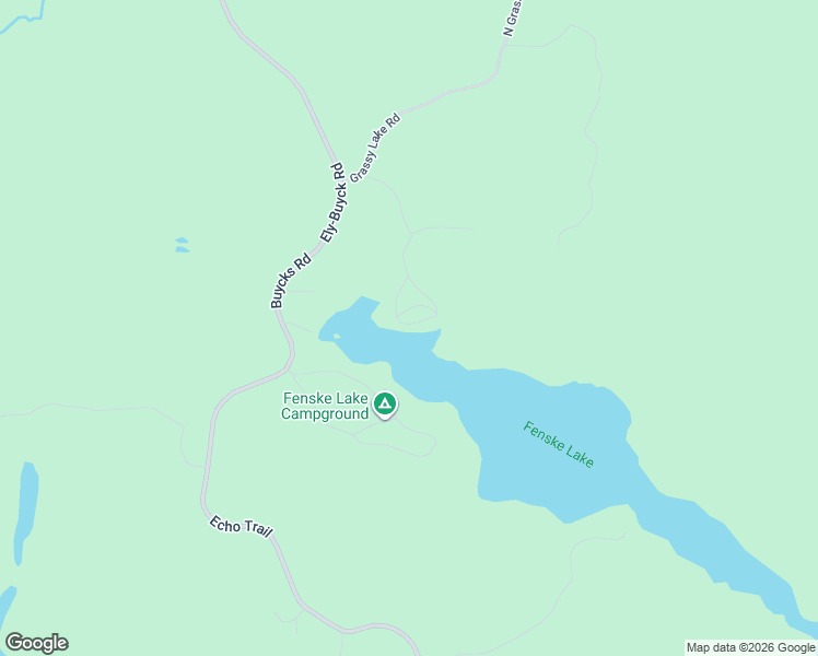 map of restaurants, bars, coffee shops, grocery stores, and more near 3788 Fenske Lake Road in Ely