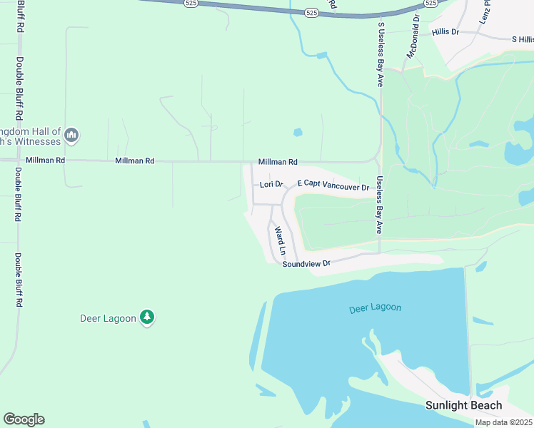 map of restaurants, bars, coffee shops, grocery stores, and more near 2226 Soundview Drive in Langley