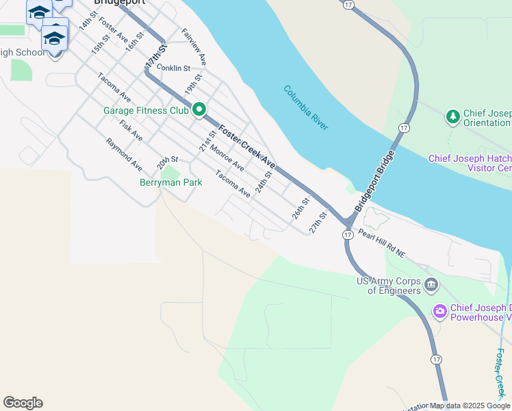 map of restaurants, bars, coffee shops, grocery stores, and more near 2407 Tacoma Avenue in Bridgeport