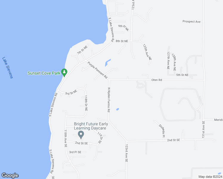 map of restaurants, bars, coffee shops, grocery stores, and more near 229 North Nyden Farms Road in Lake Stevens