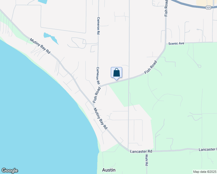 map of restaurants, bars, coffee shops, grocery stores, and more near 5865 Fish Road in Freeland