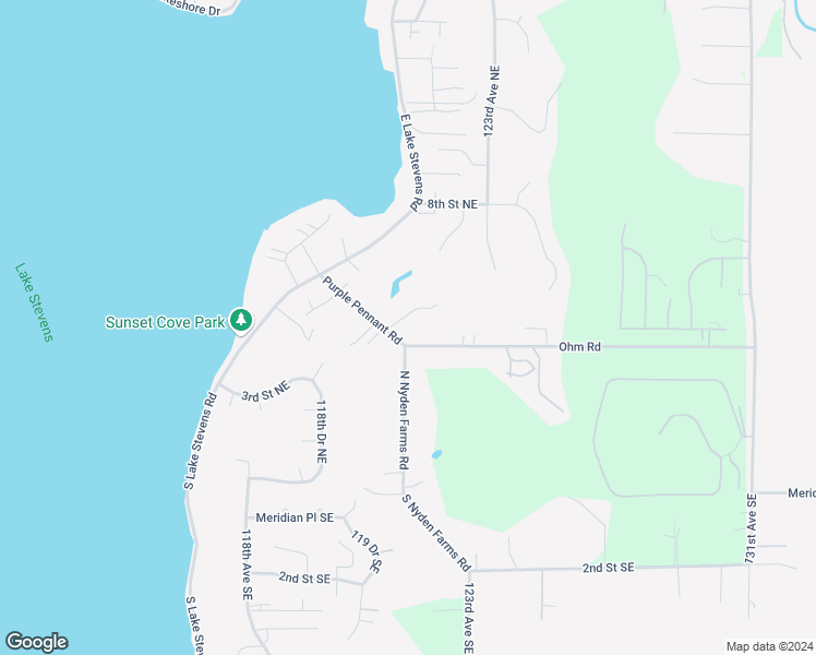 map of restaurants, bars, coffee shops, grocery stores, and more near 12021 Purple Pennant Road in Lake Stevens