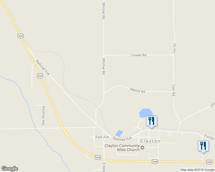 map of restaurants, bars, coffee shops, grocery stores, and more near 4855 Whittier Road in Clayton