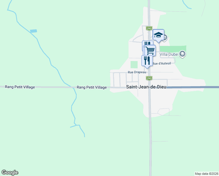 map of restaurants, bars, coffee shops, grocery stores, and more near in Saint-Jean-de-Dieu