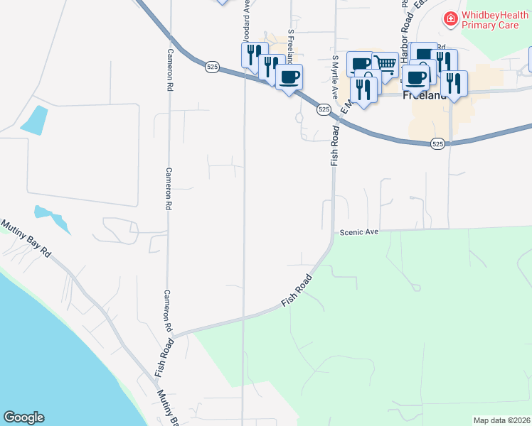 map of restaurants, bars, coffee shops, grocery stores, and more near 5707 Woodard Avenue in Freeland