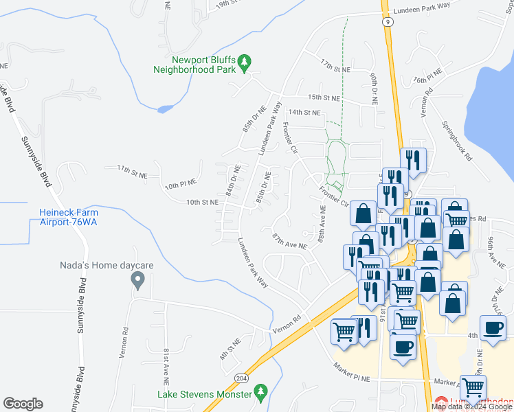 10th Street Northeast, Lake Stevens WA Walk Score