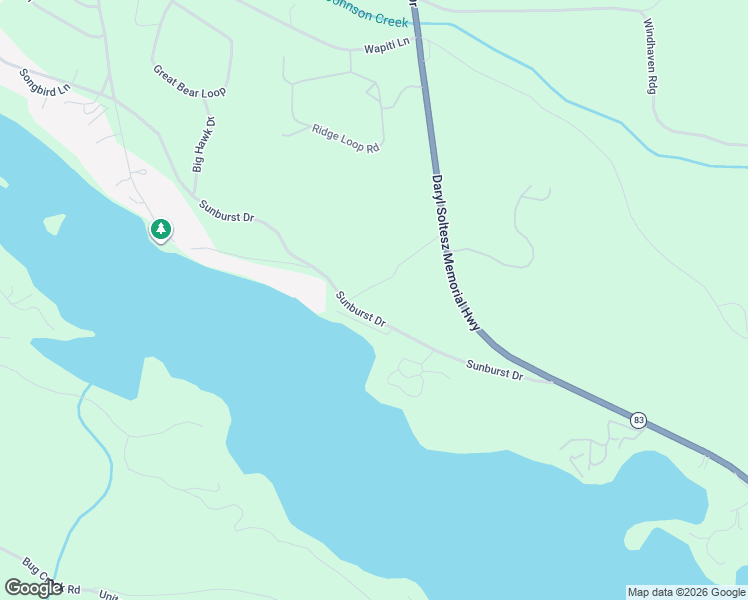 map of restaurants, bars, coffee shops, grocery stores, and more near 2-1098 Star Lane in Bigfork