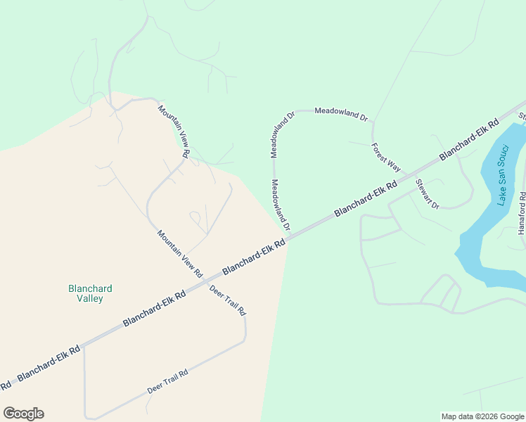 map of restaurants, bars, coffee shops, grocery stores, and more near 88 Meadowland Drive in Blanchard