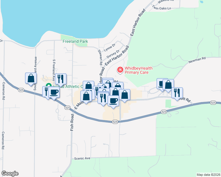 map of restaurants, bars, coffee shops, grocery stores, and more near 1651 East Main Street in Freeland