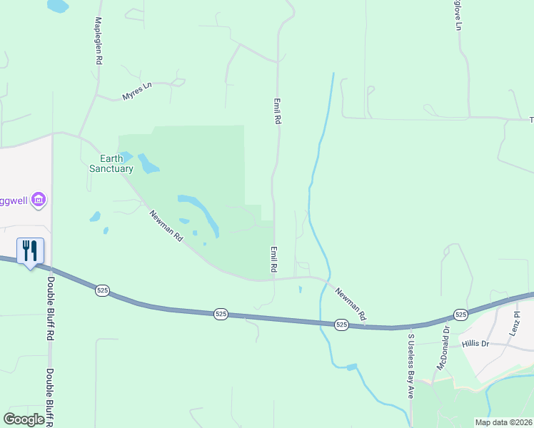 map of restaurants, bars, coffee shops, grocery stores, and more near 5504 Emil Road in Langley