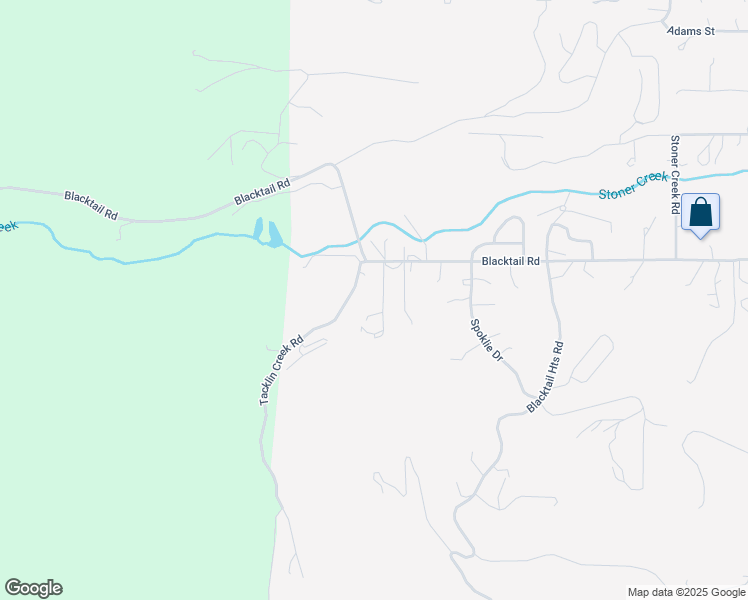 map of restaurants, bars, coffee shops, grocery stores, and more near Tacklin Creek Road in Lakeside