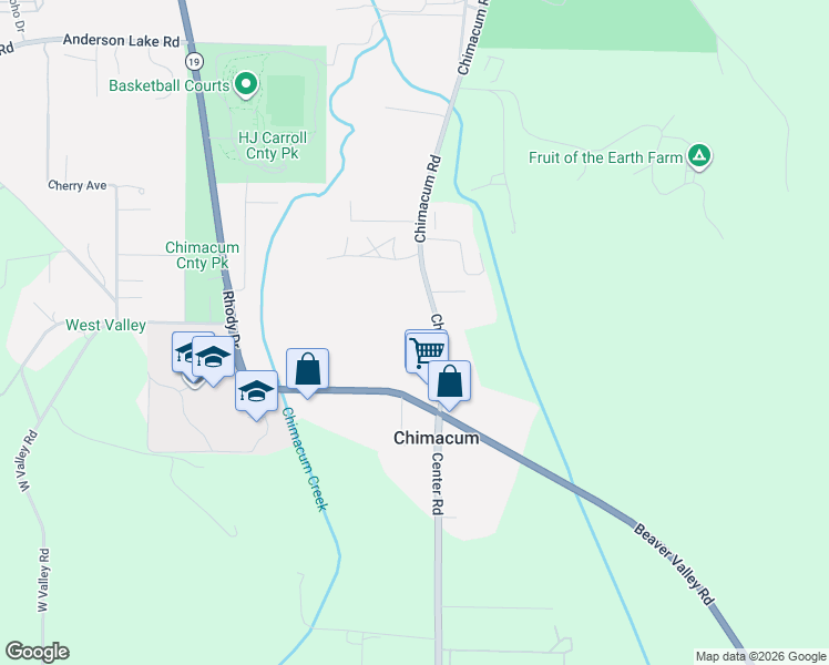 map of restaurants, bars, coffee shops, grocery stores, and more near 1330 Chimacum Road in Chimacum