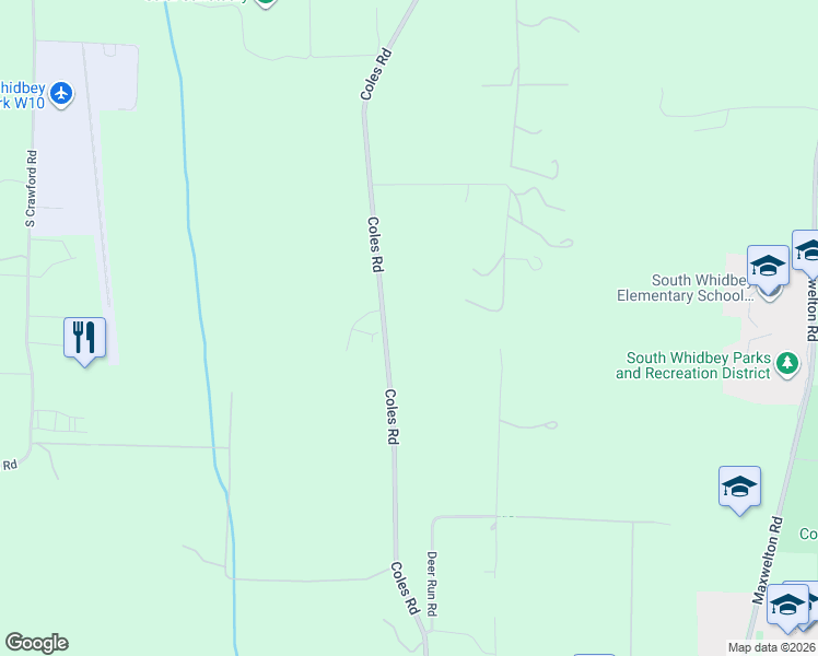 map of restaurants, bars, coffee shops, grocery stores, and more near 5423 Coles Road in Langley