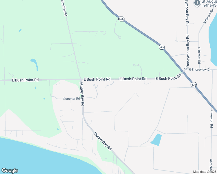 map of restaurants, bars, coffee shops, grocery stores, and more near 1098 East Bush Point Road in Freeland