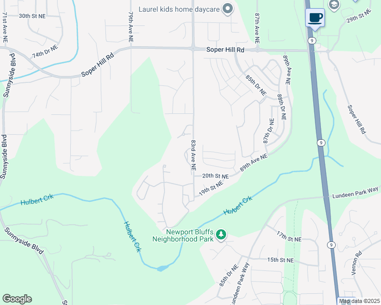 map of restaurants, bars, coffee shops, grocery stores, and more near 8212 23rd Place Northeast in Lake Stevens