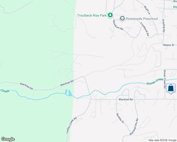 map of restaurants, bars, coffee shops, grocery stores, and more near 785 Blacktail Road in Lakeside