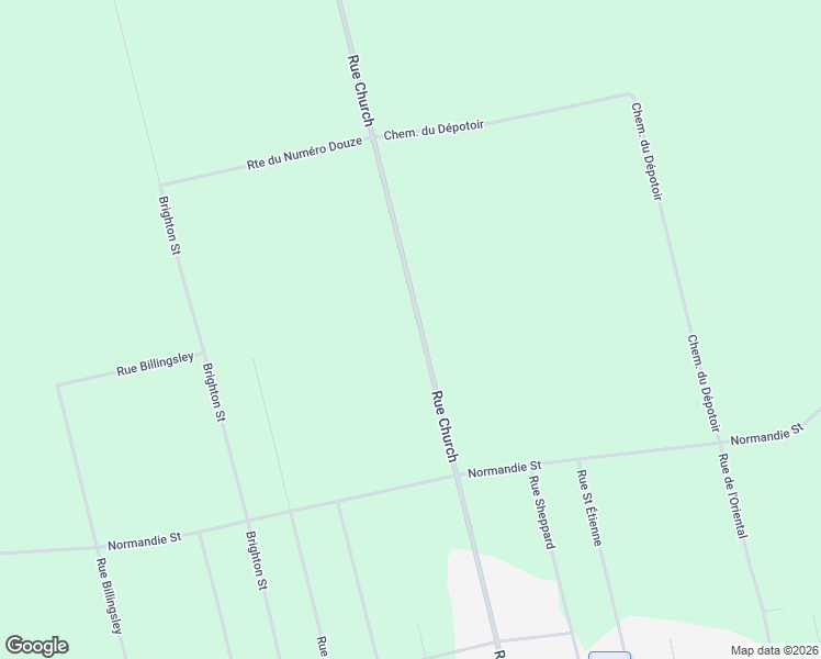 map of restaurants, bars, coffee shops, grocery stores, and more near 206 Rue Church in New Carlisle