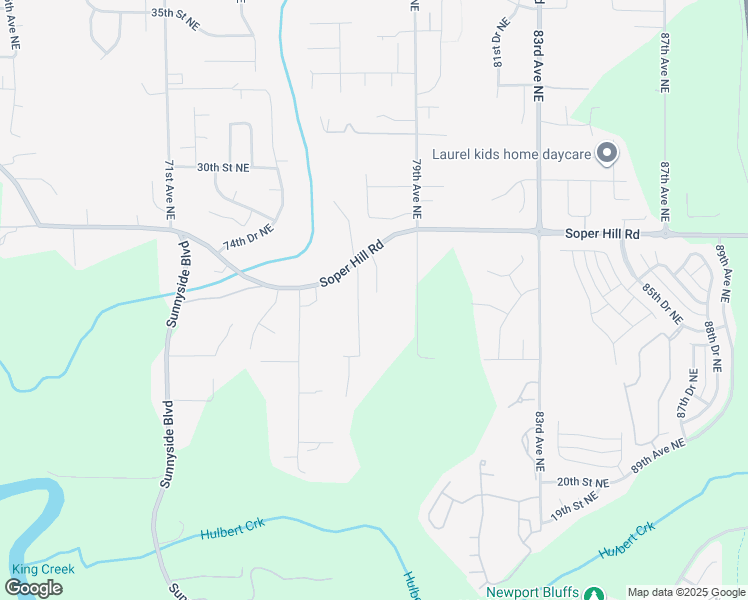 map of restaurants, bars, coffee shops, grocery stores, and more near 2521 77th Avenue Northeast in Lake Stevens