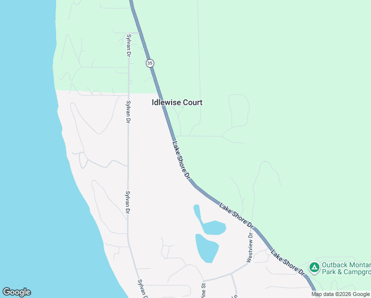 map of restaurants, bars, coffee shops, grocery stores, and more near 10002-11002 East Shore Road in Bigfork