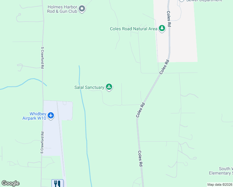 map of restaurants, bars, coffee shops, grocery stores, and more near 5170 South Strider Road in Langley