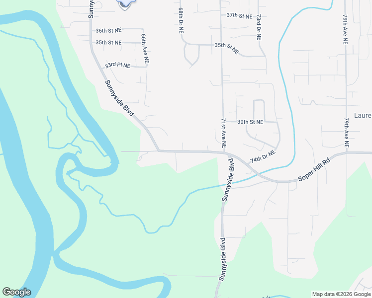 map of restaurants, bars, coffee shops, grocery stores, and more near 2822 68th Drive Northeast in Marysville