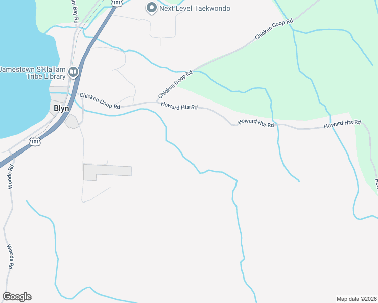 map of restaurants, bars, coffee shops, grocery stores, and more near 114 Howard Heights Road in Sequim