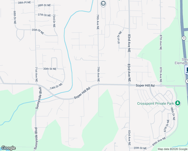 map of restaurants, bars, coffee shops, grocery stores, and more near 7808 29th Place Northeast in Marysville