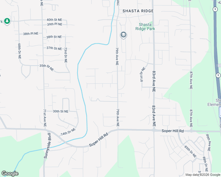 map of restaurants, bars, coffee shops, grocery stores, and more near 4043 78th Avenue Northeast in Marysville