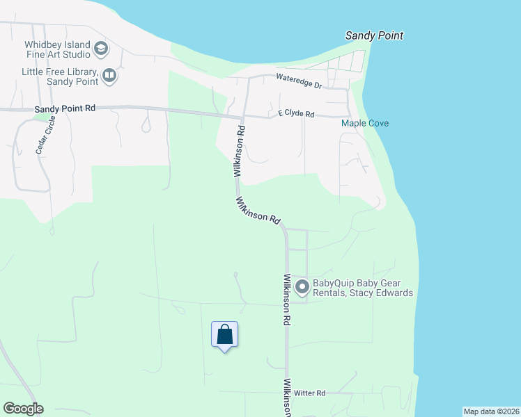 map of restaurants, bars, coffee shops, grocery stores, and more near 4975 Wilkinson Road in Langley