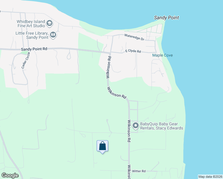 map of restaurants, bars, coffee shops, grocery stores, and more near 4975 Wilkinson Road in Langley