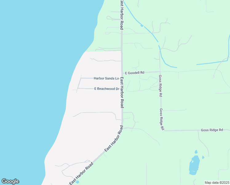 map of restaurants, bars, coffee shops, grocery stores, and more near 1980 East Beachwood Drive in Freeland