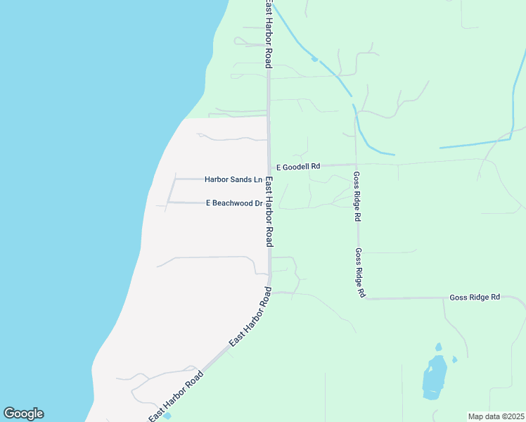map of restaurants, bars, coffee shops, grocery stores, and more near 1980 East Beachwood Drive in Freeland