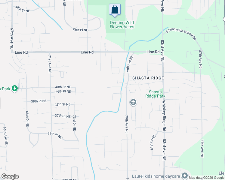 map of restaurants, bars, coffee shops, grocery stores, and more near 3908 79TH Avenue Northeast in Marysville