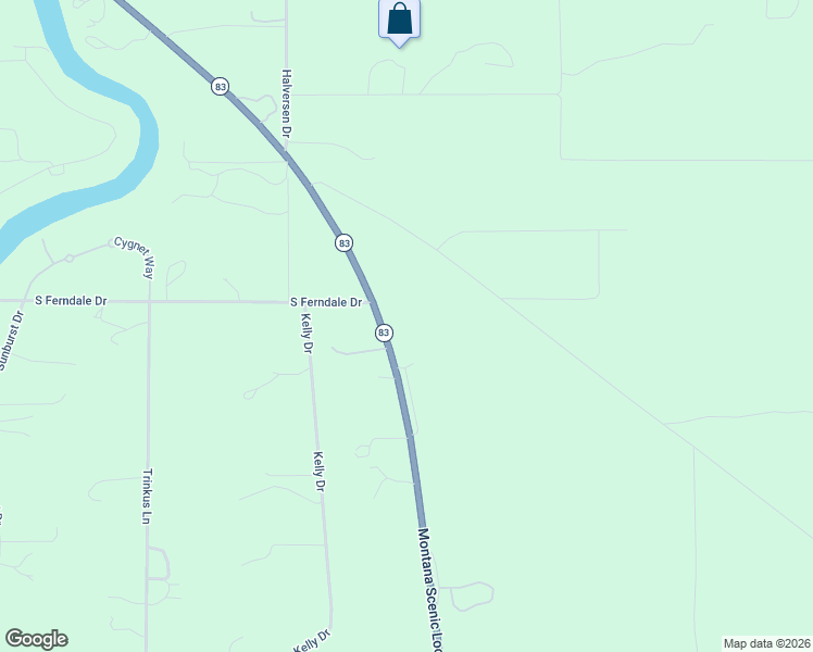 map of restaurants, bars, coffee shops, grocery stores, and more near 12554 Mount Highway 83 in Bigfork