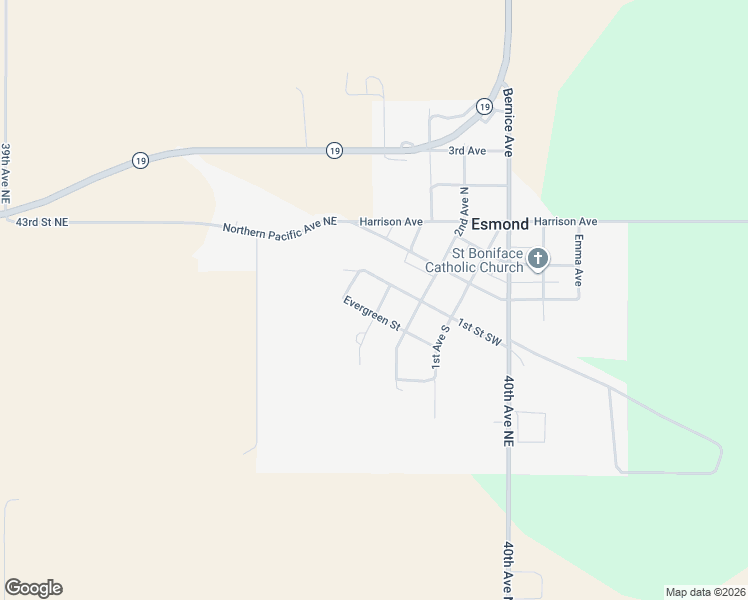 map of restaurants, bars, coffee shops, grocery stores, and more near 3rd Avenue in Esmond