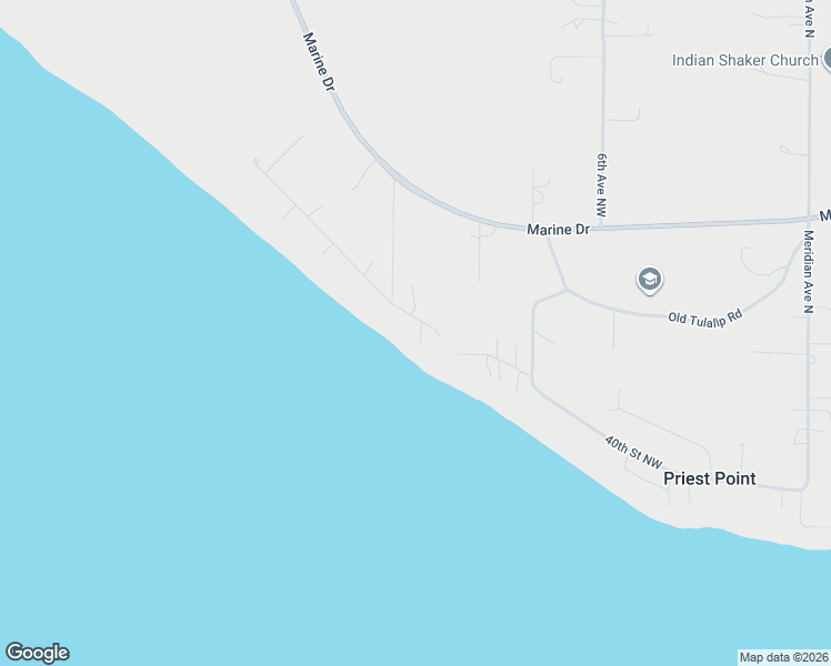 map of restaurants, bars, coffee shops, grocery stores, and more near 1110 Potlatch Beach Road in Tulalip Bay