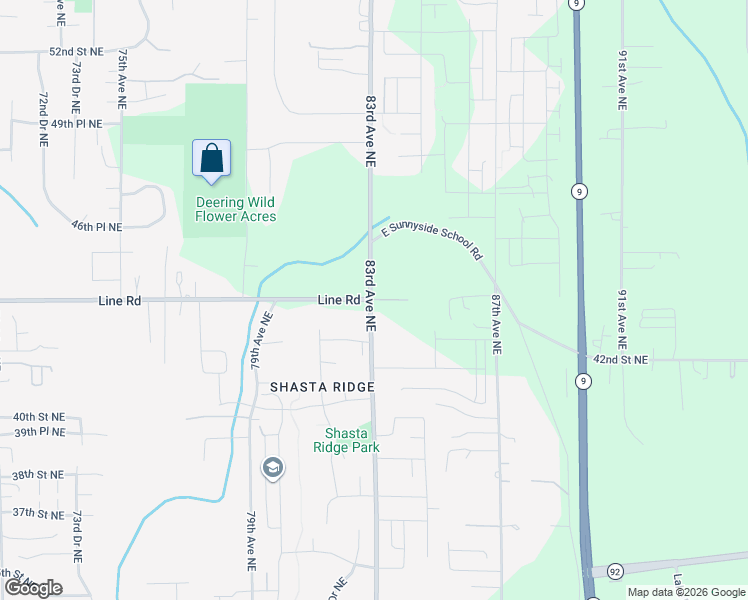 map of restaurants, bars, coffee shops, grocery stores, and more near 8308 44th Place Northeast in Marysville