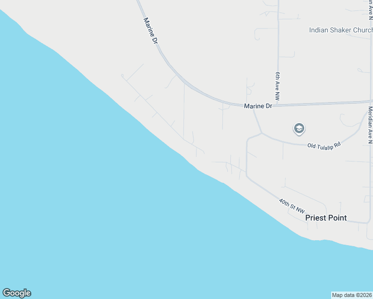 map of restaurants, bars, coffee shops, grocery stores, and more near 1110 Potlatch Beach Road in Tulalip Bay