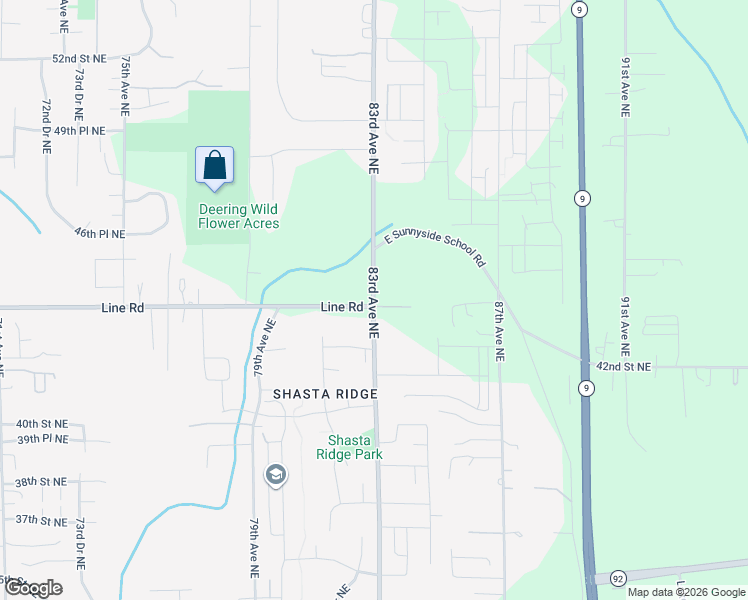 map of restaurants, bars, coffee shops, grocery stores, and more near 4413 83rd Avenue Northeast in Marysville