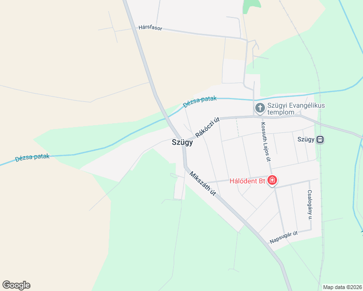 map of restaurants, bars, coffee shops, grocery stores, and more near in Szügy