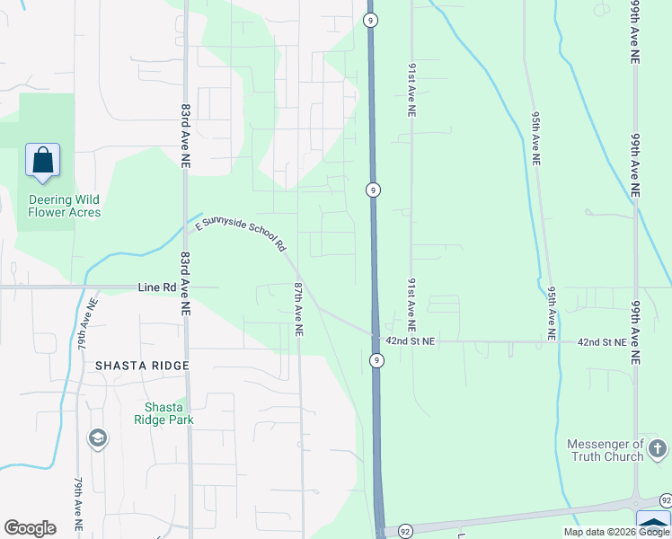 map of restaurants, bars, coffee shops, grocery stores, and more near 8849 44th Place Northeast in Marysville