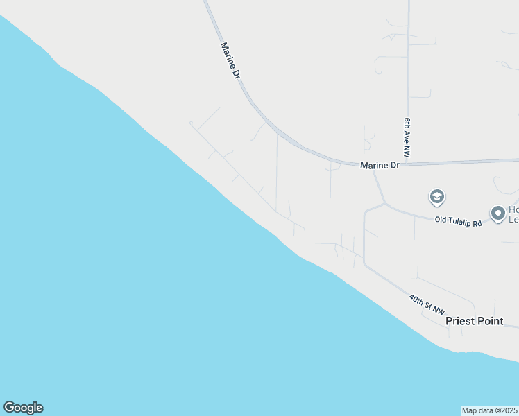 map of restaurants, bars, coffee shops, grocery stores, and more near 1214 Potlatch Beach Road in Tulalip Bay