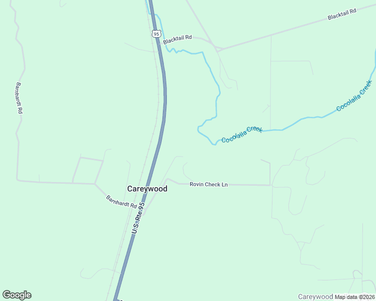 map of restaurants, bars, coffee shops, grocery stores, and more near 188 Roven Chex Lane in Careywood