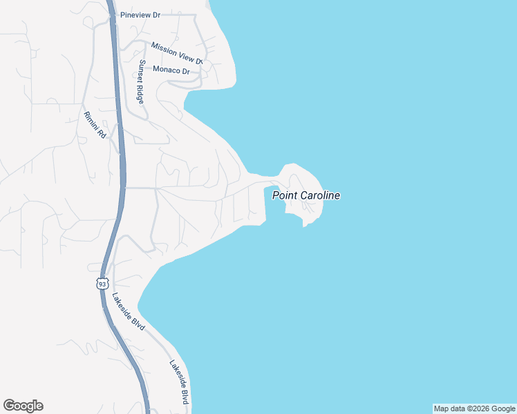 map of restaurants, bars, coffee shops, grocery stores, and more near 270 Caroline Point Road in Lakeside