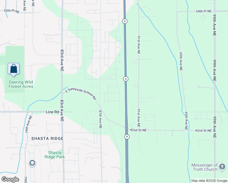 map of restaurants, bars, coffee shops, grocery stores, and more near 8740 47th Place Northeast in Marysville