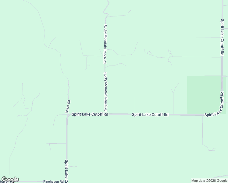 map of restaurants, bars, coffee shops, grocery stores, and more near 145 Rocky Mountain Ranch Road in Spirit Lake