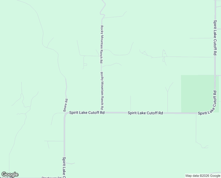 map of restaurants, bars, coffee shops, grocery stores, and more near 145 Rocky Mountain Ranch Road in Spirit Lake