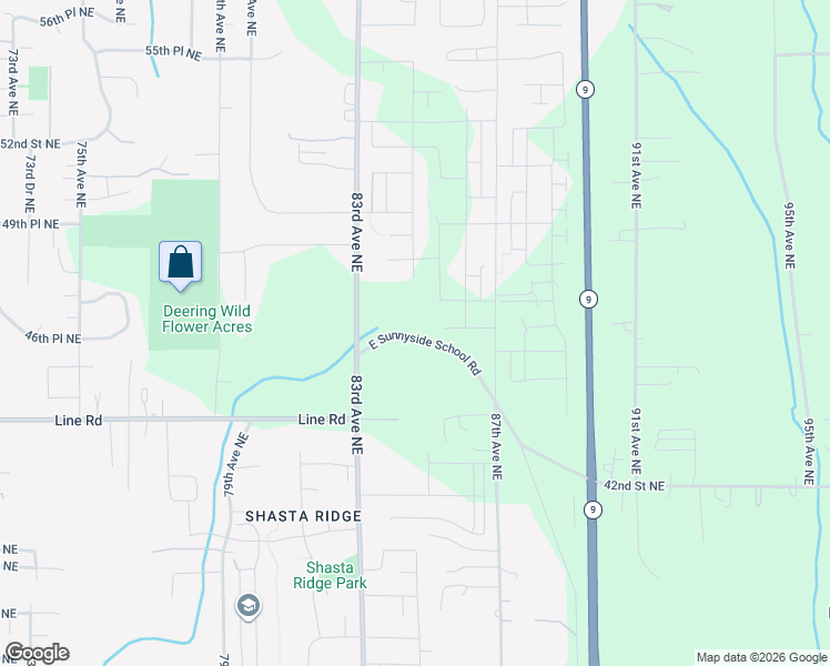 map of restaurants, bars, coffee shops, grocery stores, and more near 4623 85th Avenue Northeast in Marysville