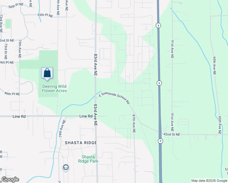 map of restaurants, bars, coffee shops, grocery stores, and more near 4639 85th Avenue Northeast in Marysville